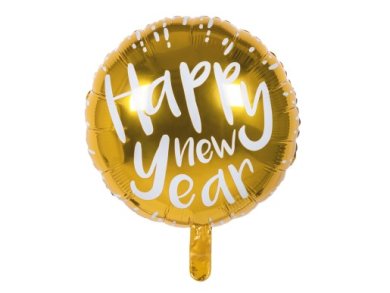 Happy New Year Gold Foil Balloon (45cm)