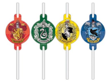 Harry Potter Hogwarts Paper Straws (4pcs)