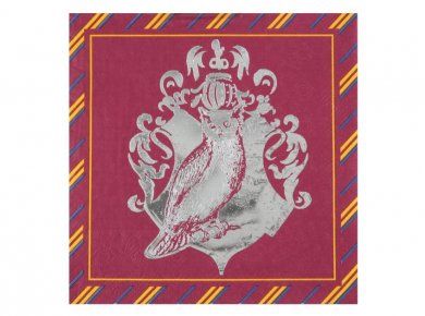 Harry Potters Tie  with Silver Foiled Print Luncheon Napkins (20pcs)