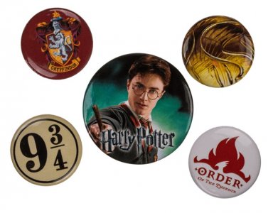 Harry Potter Badges Set (5pcs)
