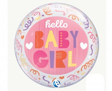 Hello Baby Girl Bubble Μπαλόνι (55,5εκ)