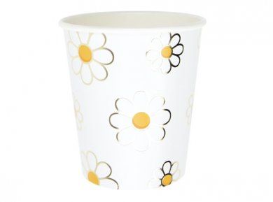 Hippy Daisy Paper Cups (8pcs)
