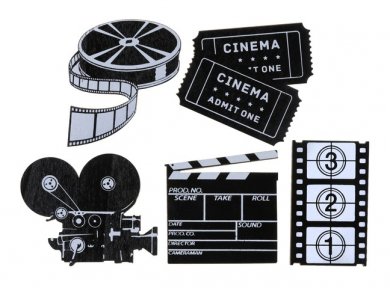 Hollywood Wooden Table Confetti (10pcs)