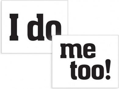 I Do, Me Too Shoe Stickers (2pcs)