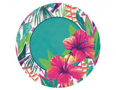 Island Tropics Large Paper Plates (8pcs)