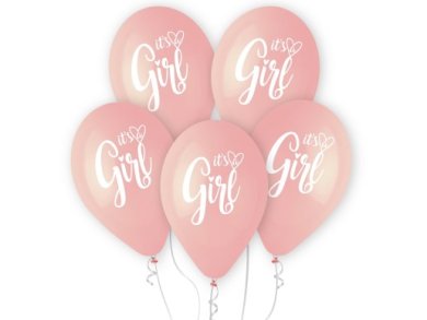 It's a Girl Pink Latex Balloons (5pcs)