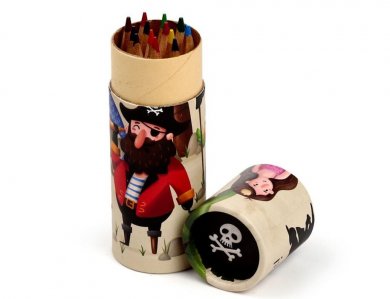 Jolly Rogers Pirate Coloring Pencil Pot