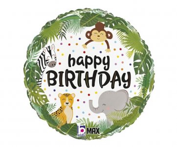 Jungle Birthday Foil Μπαλόνι (46εκ)