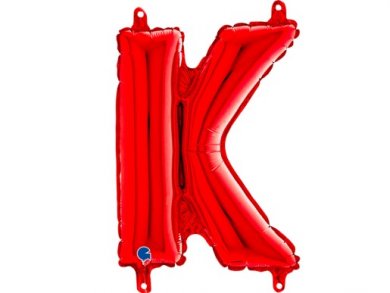 K Letter Balloon Red (35cm)