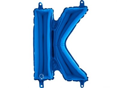 K Letter Balloon Blue (35cm)