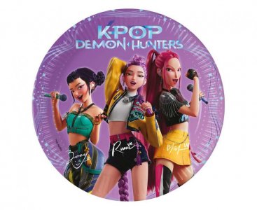 K-Pop Demon Hunters Μικρά Χάρτινα Πιάτα (8τμχ)