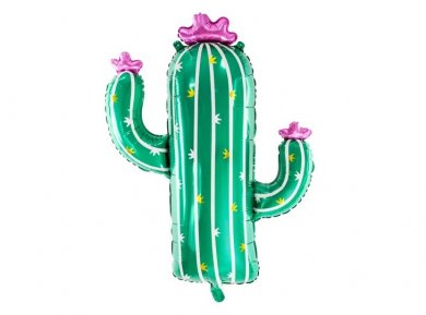 Cactus with Pink Flowers Super Shape Balloon (80cm)