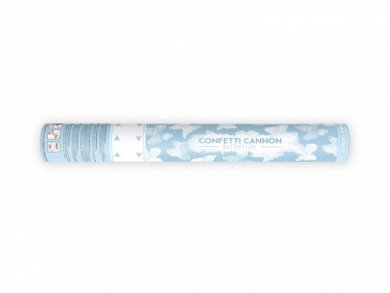Confetti Cannon with White Butterflies (40cm)
