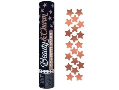 Confetti Cannon with Rose Gold Stars (30cm)