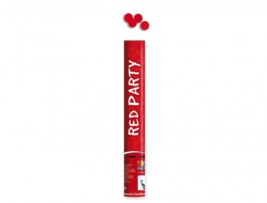 Medium Size Party Cannon with Red Confetti (40cm)