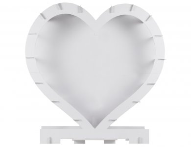 Heart Shaped Balloon Mosaic Frame (60cm)