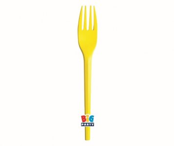 Κίτρινα Ecolor Compostable Πιρουνάκια (20τμχ)