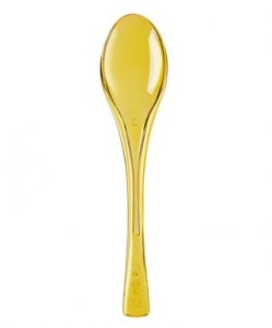 Yellow Dessert Spoons (20pcs)