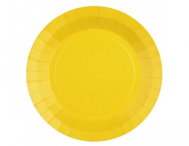 Κίτρινα Μεγάλα Χάρτινα Πιάτα (10τμχ)