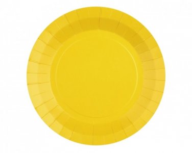 Κίτρινα Μικρά Χάρτινα Πιάτα (10τμχ)