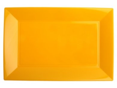 Yellow Plastic Trays (3pcs)
