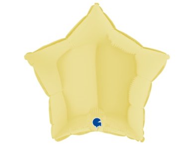 Yellow Star Shapes Foil Balloon (46cm)