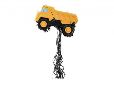 Yellow Truck Pull Pinata (40cm)
