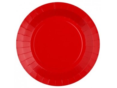 Κόκκινα Μεγάλα Χάρτινα Πιάτα (10τμχ)