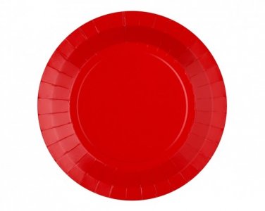 Κόκκινα Μικρά Χάρτινα Πιάτα (10τμχ)