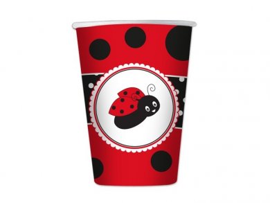 Red Ladybug Paper Cups (8pcs)