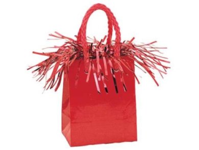Red Mini Gift Bag Balloon Weight
