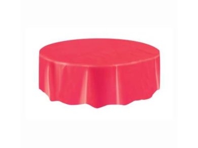 Red Round Tablecover (213cm)