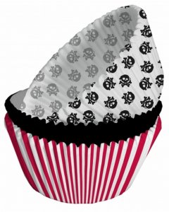 Red Pirate Cupcake Cases (75pcs)