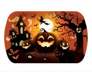 Haunted Pumpkins Reusable Tray (39cm x 24cm)