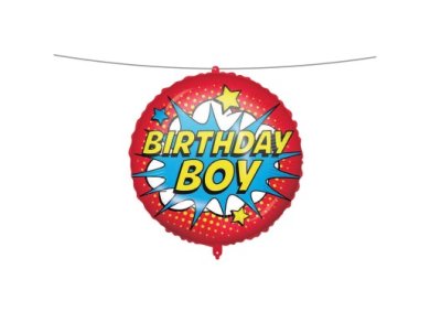 Κόμικς Birthday Boy Foil Μπαλόνι (46εκ)