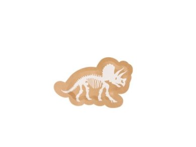 Kraft Δεινόσαυροι Μικρά Χάρτινα Πιάτα με Σχήμα (8τμχ)