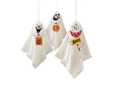 Hanging Ghost Decorations (3pcs)