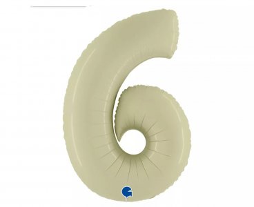 Olive Green Super Shape Balloon Number 6 (100cm)