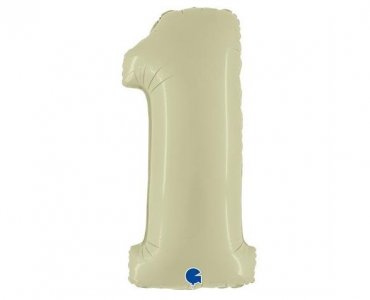 Olive Green Super Shape Balloon Number 1 (100cm)
