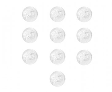 Led Λευκά Λαμπάκια για Μπαλόνια (10τμχ)