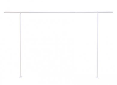 White Expandable Metallic Decorative Bar for The Table