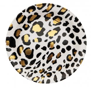 Leopard Print Small Paper Plates (8pcs)