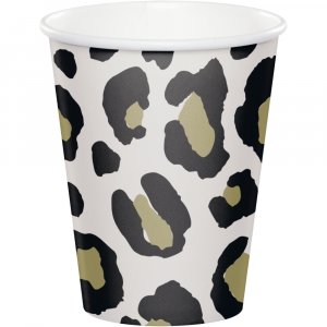 Leopard Print Paper Cups (8pcs)