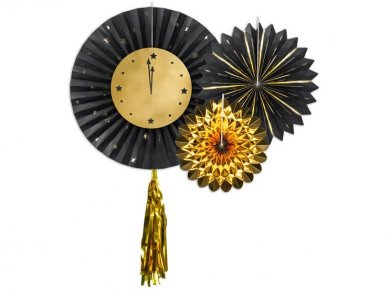 Just Before Midnight Decorative Fans (3pcs)