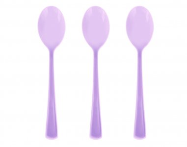 Lilac Plastic Spoons (10pcs)