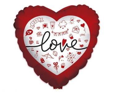 Love Heart Foil Balloon (45cm)