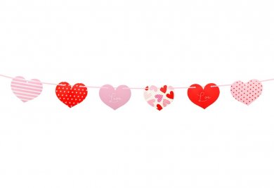 Love Garland with Hearts (200cm)