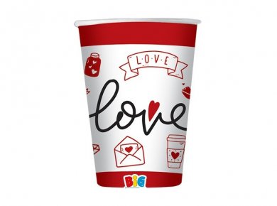 LOVE Paper Cups (6pcs)