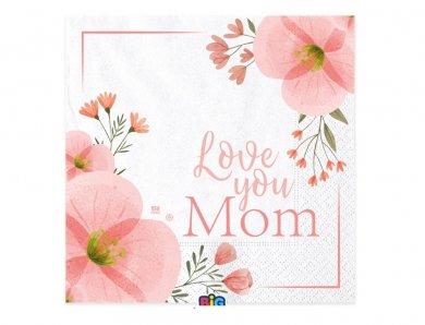 Love You Mom Luncheon Napkins (16pcs)