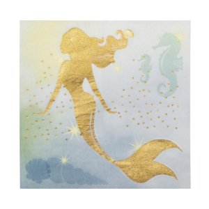 Luncheon Napkins Gold Mermaid (12pcs)